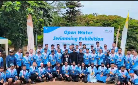 Peringati Bulan K3 Nasional 2026, 47 Perenang Taklukkan Danau Terdalam Se-Asia Tenggara