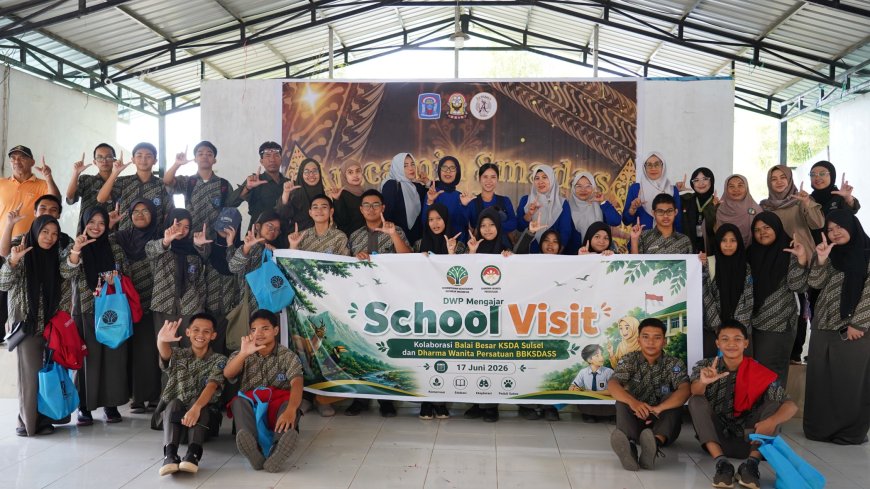 Edukasi Konservasi Lewat "School Visit": BBKSDA Sulsel Ajak Siswa SMAN 21 Makassar Peduli Alam