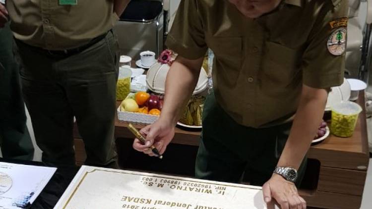 PENANDATANGANAN PRASASTI SANCTUARY ANOA LEJJA