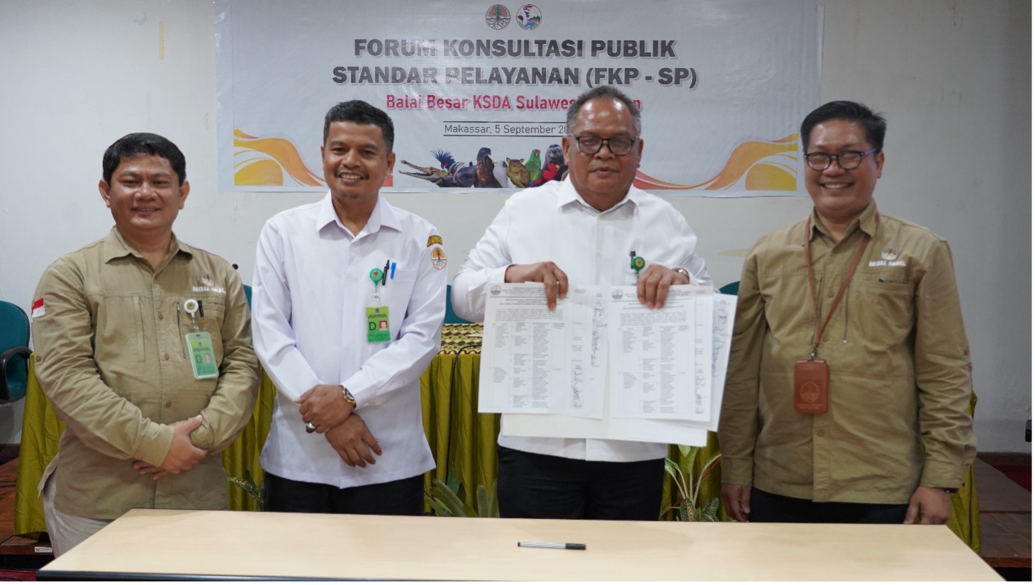 FORUM KONSULTASI PUBLIK STANDAR PELAYANAN:  KOMITMEN MENINGKATKAN PELAYANAN PUBLIK BBKSDA SULSEL